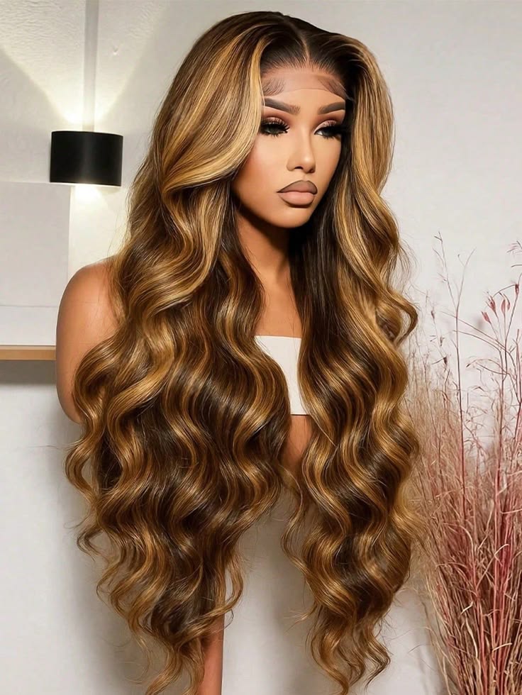 Body Wave Lace Front Wig human blend wig