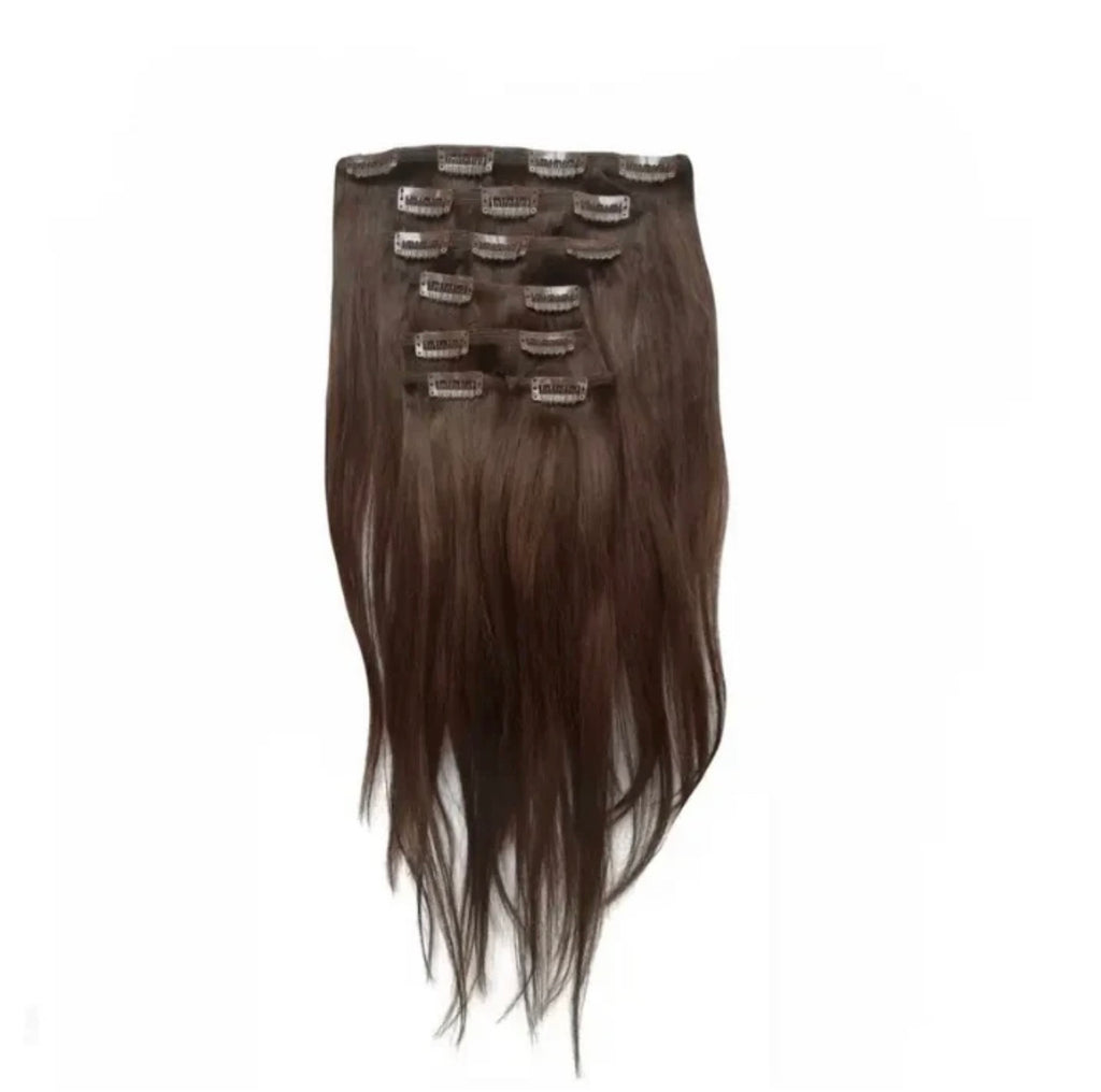 Clip in hair extensions - 100% Brazilian Remy Human Hair Straight