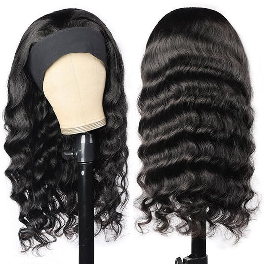 26 Inch Headband wavy wig