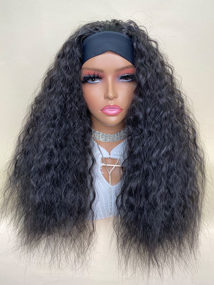 Headband Wig(human blend)